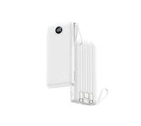 VRURC Power Bank with Built in Cables,20000mAh Portable Charger Fast Charging,PD 18W QC 3.0 Quick Charge USB C Battery Pack with 5 Outputs & 2 Inputs Compatible with Smart phones