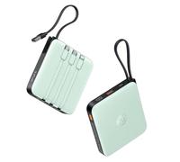 VRURC Powerbank 20000 mAh Power Bank with Cable Small USB C 22.5 W QC3.0 Fast Charging Portable Charger External Mobile Phone Batteries Small but Strong with LED Indicator for iPhone Huawei