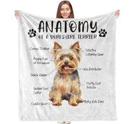 VRW Yorkshire Terrier Blanket - Dog Mom & Lover Gift, 50x60 Inches