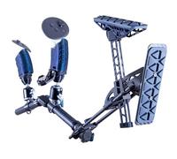 VRX-15 VR Gunstock Magnetic Rifle Stock Pistol Adapter Sword Stock for Quest 3 Quest 2 Quest Pro Dual-Color (Quest 3, Burnt-Titanium BLUE)