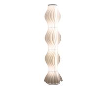 Vrygle LED White Floor Lamp: 170cm Tall Modern 3 Color Temperature Standing Lamps Decor Wavy Handmade Acrylic Lampshade for Corner Living Room Bedroom Office