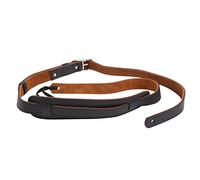 Vryzmo Leather and Metal Buckle Electric Guitar Strap Belt Shoulder Pad Adjustable Vintage Guitar Straps-Black Color