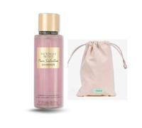 VS Pure Seduction Shimmer Body Spray and Savour the Essence Fabric Bag | Body Spray Womens