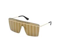 VS0003 28G Woman Outlet sunglasses Metal Gold Brown Squared Decoration