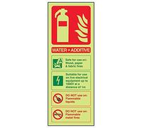 Vsafety 11010AC-G'Water and Additive ID' Sign, Portrait, 75 mm x 200 mm (Pack of 3)