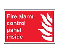 Vsafety 13034BA-R'Fire Alarm Control Panel Inside' Sign, 300 mm x 200 mm (Pack of 3)