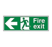 Vsafety 14030BP-R'Wheel Chair Fire Exit With Text Arrow Up' Sign, 600 mm x 200 mm (Pack of 3)