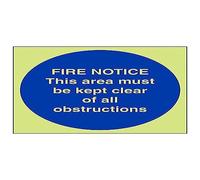 Vsafety 18002AM-G'Automatic Fire Door Keep Clear' Sign, Square, 150 mm x 150 mm (Pack of 3)