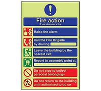 Vsafety 31006AU-G'First Aid Station' Sign, Portrait, 200 mm x 300 mm (Pack of 3)