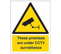 Vsafety 6E008AN-R'These Premises Under CCTV Surveillance' Sign, 150 mm x 200 mm (Pack of 3)