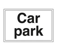 Vsafety 74007BA-R'Car Park' Sign, Landscape, 300 mm x 200 mm (Pack of 3)
