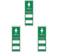 VSafety Box Situated/Person In Charge Sign - Portrait - 200mm x 300mm - Self Adhesive Vinyl (Pack of 3)