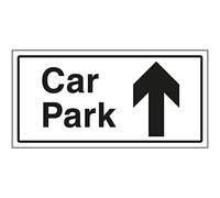 VSafety Car Park Arrow Up Sign - 600x300mm - 3mm Aluminium Composite Anti