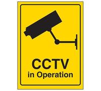 VSafety CCTV camera in Operation Sign - 200mm x 300mm - Rigid Plastic