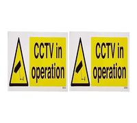 VSafety Cctv In Operation Sign - Landscape - 300mm x 100mm - Self Adhesive Vinyl (Pack of 2)