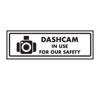 VSafety Dashcam In Use For Our Safety Sign - 200mm x 80mm - Self Adhesive