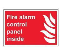 VSafety Fire Alarm Control Panel Inside Sign - Landscape - 300mm x 200mm - 1mm Rigid Plastic