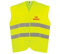 VSafety Fire Marshal Hi Vis Vest - XL/2XL - Yellow Safety Vest