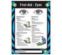 VSafety First Aid Poster - First Aid For Eyes A2 Poster - 420 x 594mm - Standard