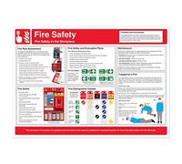 VSafety In Practice - Fire Safety Wallchart A2 Poster - 420 x 594mm - Heavy Duty
