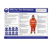 VSafety In Practice - PPE Safety Wallchart A2 Poster - 420 x 594mm - Heavy Duty