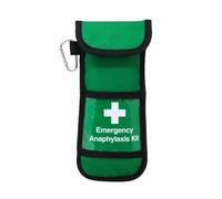 VSafety Insulated Emergency Anaphylaxis Kit AAI Travel Carry Case - Portable Medication Pouch with Foil Lined Interior - Compact Slimline Design - Carabiner Clip and Belt Loops - 230 x 105 x 10mm