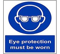 Vsafety Mandatory PPE - Eye Protection Must Be Worn - 150 x 200 mm Safety Sign