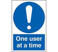 Vsafety One User At A Time - 200mm x 300mm - 1mm Rigid Plastic