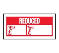 VSafety Reduced - Was/Now Sticker - 51x25mm (Roll of 250)