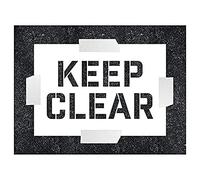 VSafety Template Stencil - 600 x 400 mm - 1.1 mm Polypropylene - Clear and Easy to Understand Sign for Car Parks and Industrial Estates