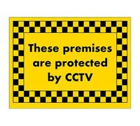 VSafety These Premises are Protected by CCTV Sign - 200mm x 150mm - 1mm Rigid Plastic