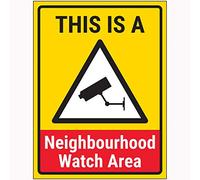 VSafety This Is A Neighbourhood Watch Area Sign - 200x300mm - Face Adhesive Window Sticker