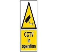 Vsafety Warning General - CCTV in Operation - 150 x 200 mm Safety Sign