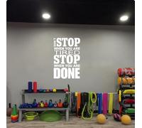 vsdhlsidgl Wall Sticker Quotes - Don't Stop When You are Tired Stop When You are Done Wall Decals Motivation Wall Decal,White,40 Cm X 28 Cm