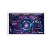 VSDISPLAY 10.1 Inch 1280x800 Computer Temp LCD Monitor PC Case Screen Display Supports Theme Editor DIY Dynamic Image Picture Wallpaper Monitoring RAM CPU GPU Data,White