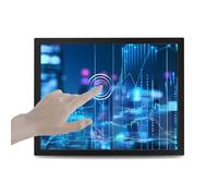 VSDISPLAY 10.4 Inch Touch LCD Monitor, 800x600 Resolution, 4:3 Aspect Ratio, VGA Input, Black Metal Case with Bracket & 12V 2A Power Adapter