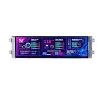 VSDISPLAY 12.7 Inch 2K Bar LCD Screen Monitor 2880x864 IPS DIY for D41 Computer PC Case Building CPU/GPU Monitoring Secondary Display,with USB-C DP Input