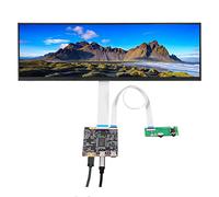VSDISPLAY 14.5 Inch 2560x720 2K LCD Screen VS145T-001T Display Panel with USB-C LCD Driver Board VS-AP2K for DIY Game PC Work Bar Display Panel
