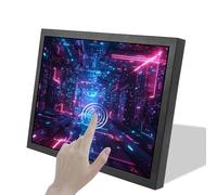 VSDISPLAY 15 inch 1024x768 1000 nits IPS Industrial Resistive Touch Sensor LCD Monitor,H/D VGA DVI Video Port,75mm/100mm Mount Holes