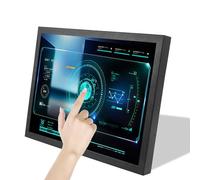 VSDISPLAY 19" 1280x1024 1000 nit TFT Industrial Resistive Touch LCD Monitor | with H/D VGA DVI Video Port,75/100mm VESA Mount Holes