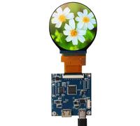 VSDISPLAY 2.1 inch 480X480 IPS 300nit Circle LCD Screen and mini 40 pins Controller Board,Micro USB Power Port
