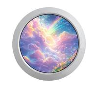 VSDISPLAY 3.4 Inch 800x800 Circular Display Panel | 330 nits Silver Round LCD Monitor | for Smart Clocks, R-Pi, Industrial Devices