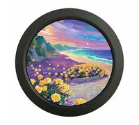 VSDISPLAY 3.4 Inch Round LCD Monitor 800x800 Circle Display for PC Case Secondary Screen Monitoring Computer PC Case Data,Black