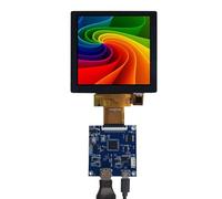 VSDISPLAY 4" 4 inch 720x720 300nit IPS LCD Square Capacitive Touch Screen and Micro Controller Board 40 pins