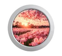 VSDISPLAY 4 Inch Round LCD Display Monitor 720x720 Resolution Silver Metal Shell,with Mini H/D Inputs for DIY Projects,Digital Photo Frame,Dashboard Display