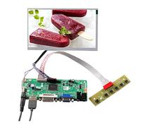 VSDISPLAY 7 inch 1024x600 1000nit TFT LCD Screen 20 pins and DVI VGA Audio LVDS Controller Board 68676