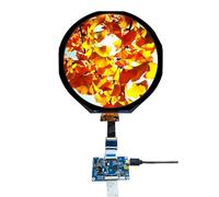 VSDISPLAY 7 inch 1080x1080 Round IPS LCD Display Circle Screen and Control Board,for DIY Smart Gaming Advertising Display