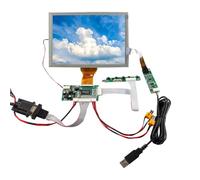 VSDISPLAY 8" EJ080NA-05A 800X600 TTL LCD Screen With 4-Wire Resistive Touch Panel and VGA 2AV Controller Board 50pins