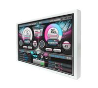 VSDISPLAY 8 Inch 1280x800 IPS LCD Monitor Portable Small Display Built-in Theme Editor for PC Case CPU GPU RAM Data Monitoring Secondary Screen,White