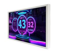 VSDISPLAY Portable White 7 inch IPS Computer Temperature Screen, for PC CPU RAM HDD Data & Theme